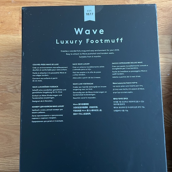 NIB $150 Silver Cross Wave Footmuff, slate - Picture 3 of 3